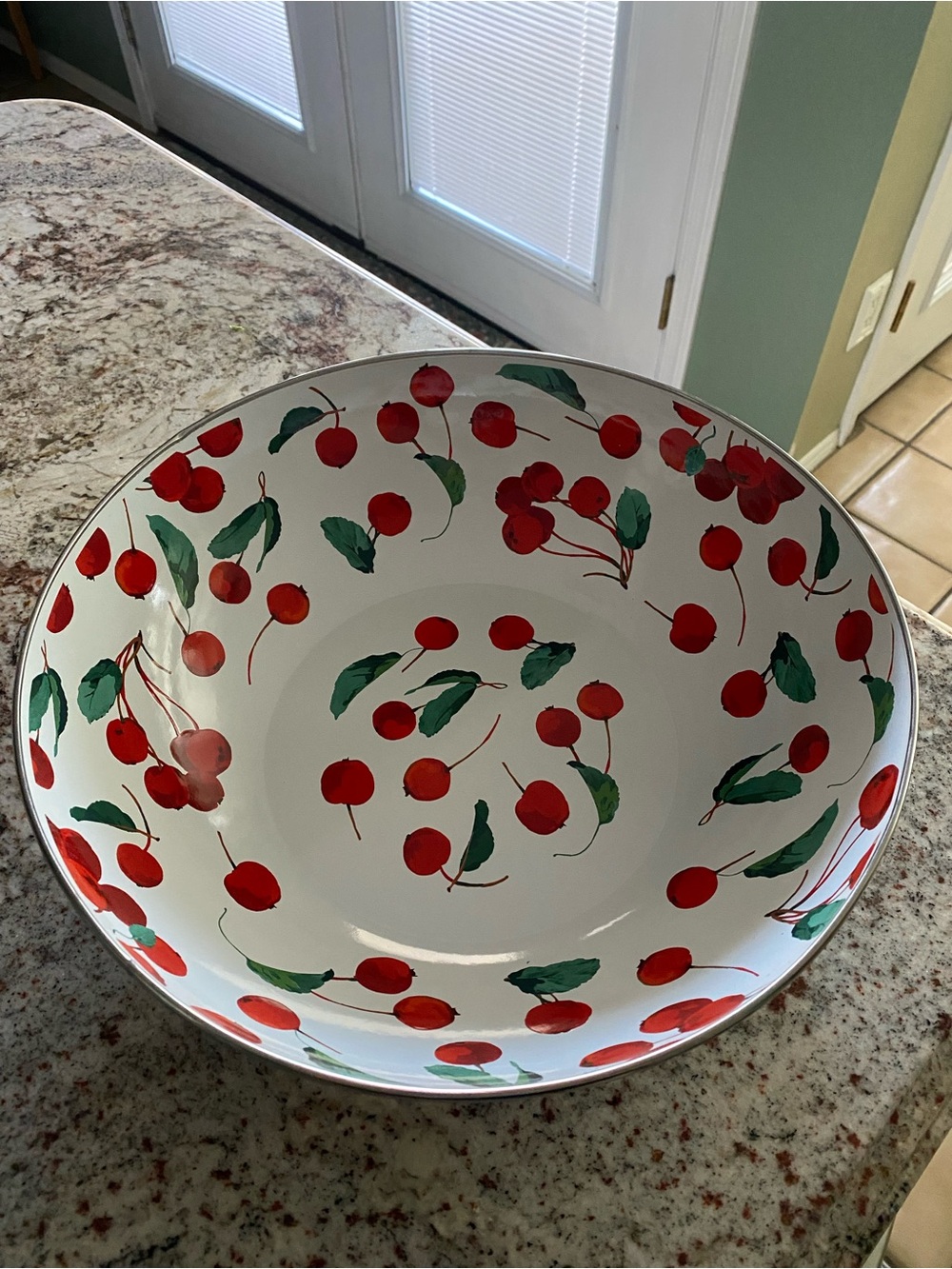 Pottery Barn Cherry Serving Bowl